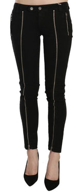 Jean skinny slim-ajustement noir chic