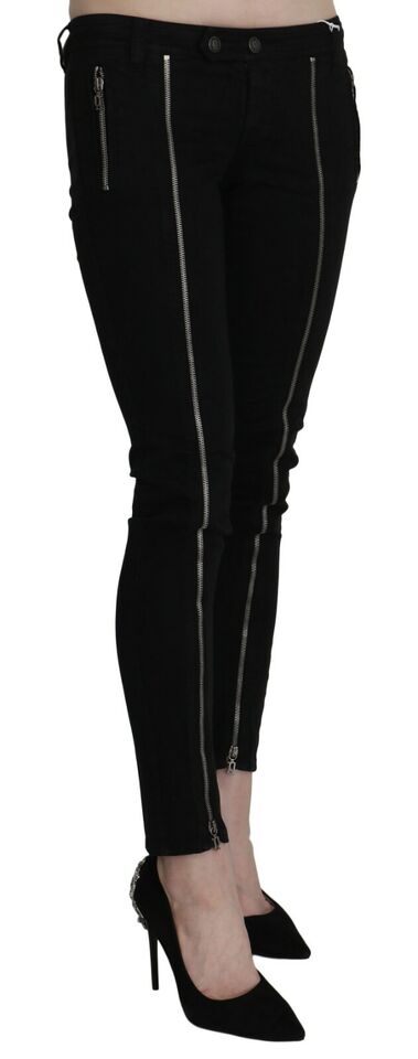 Chic Black Low Taille Slim Fit Skinny Jeans