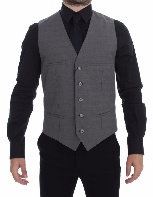 Elegante giubbotto grigio slim fit