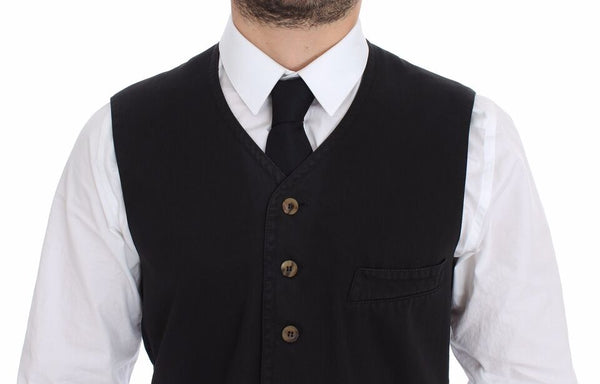 Gilet de robe noire élégante