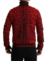 Eleganter Leoparden -Rollkragenpullover