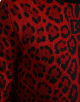 Elegante maglione di dolcevita leopardo