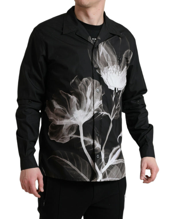 Chemise boutonnée d'élégance florale