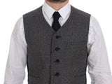 Elegante einzelnen Breasted Grey Kleiderweste