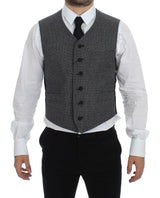 Elegante einzelnen Breasted Grey Kleiderweste