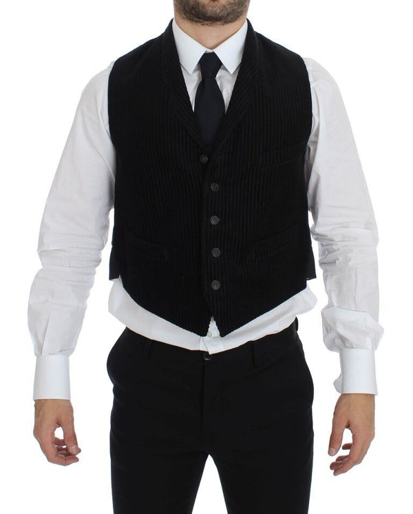 Elegant Black Manchester Dress Vest