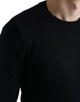 Eleganter blauer Baumwollpullover -Pullover