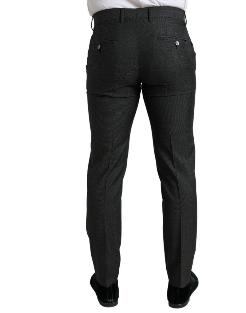 Eleganti pantaloni abiti da magro grigio scuro