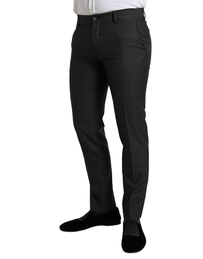 Eleganti pantaloni abiti da magro grigio scuro