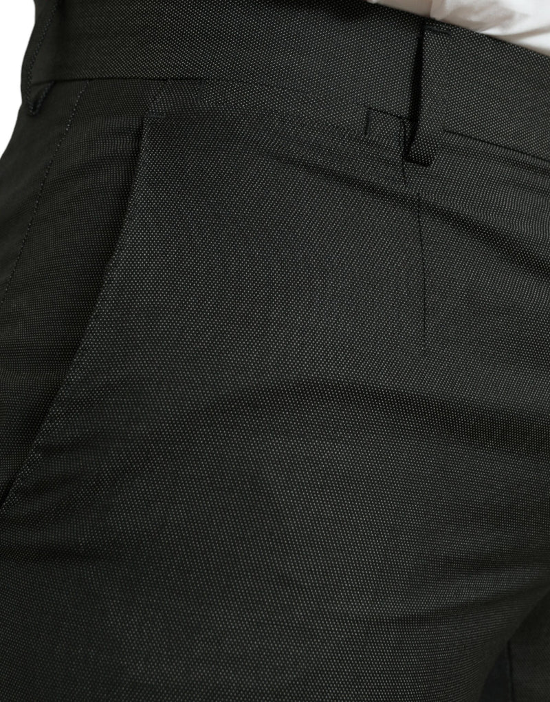 Elegantes pantalones de vestir de gris oscuro de color gris oscuro