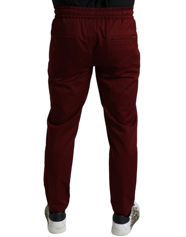 Pantalon de jogger extensible en coton marron