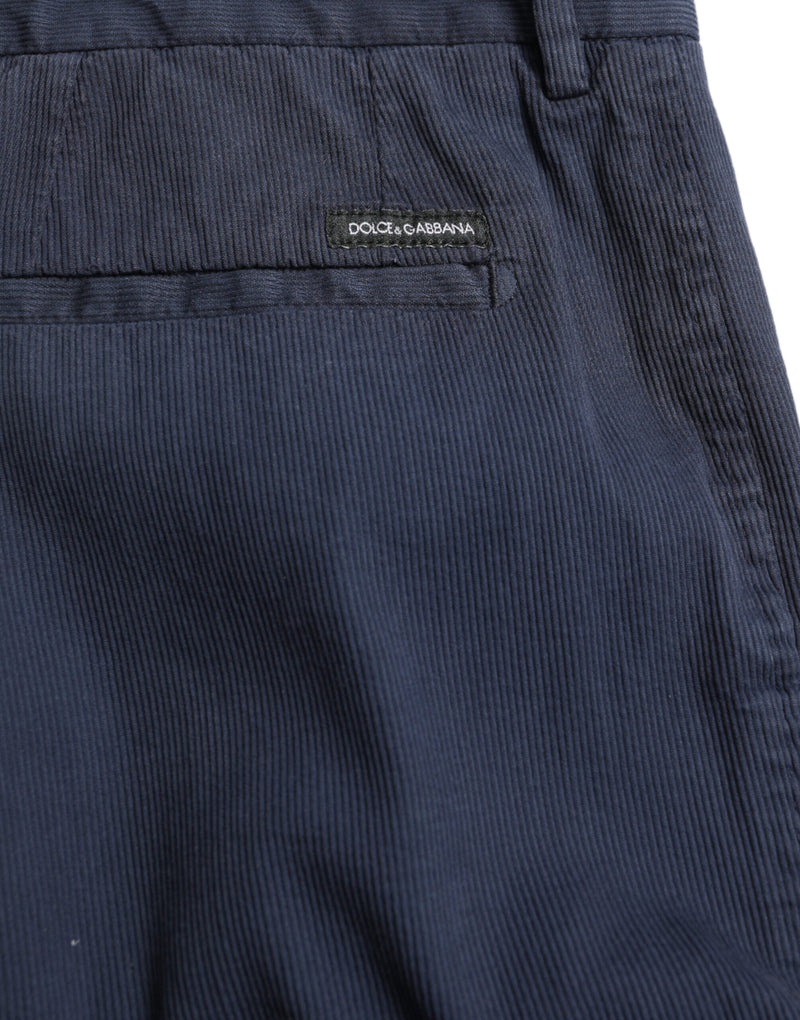 Eleganti pantaloni abiti da magro blu scuro