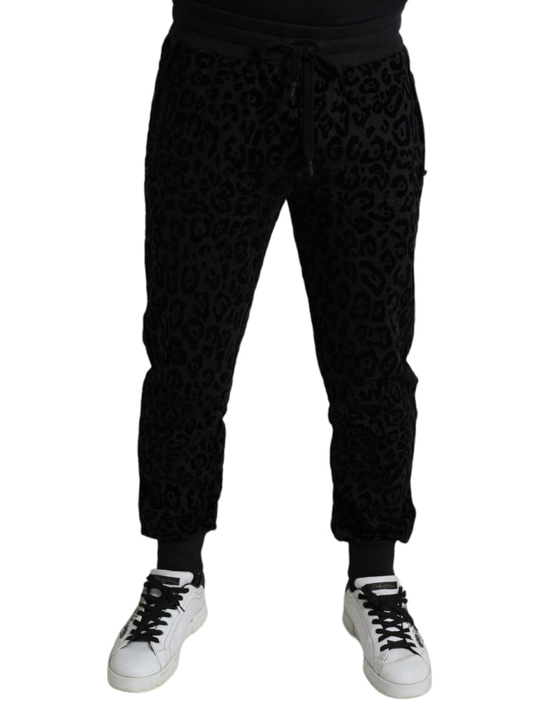 Eleganti jogger leopardo per uomini