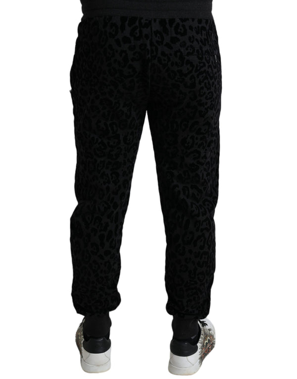 Eleganti jogger leopardo per uomini