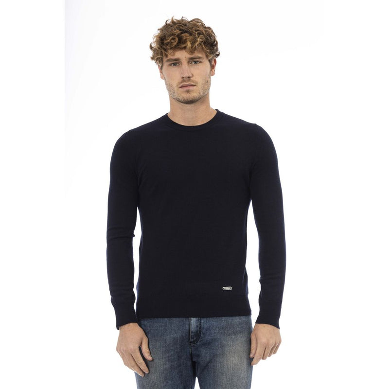 Eleganter Crew-Hals-Wollpullover