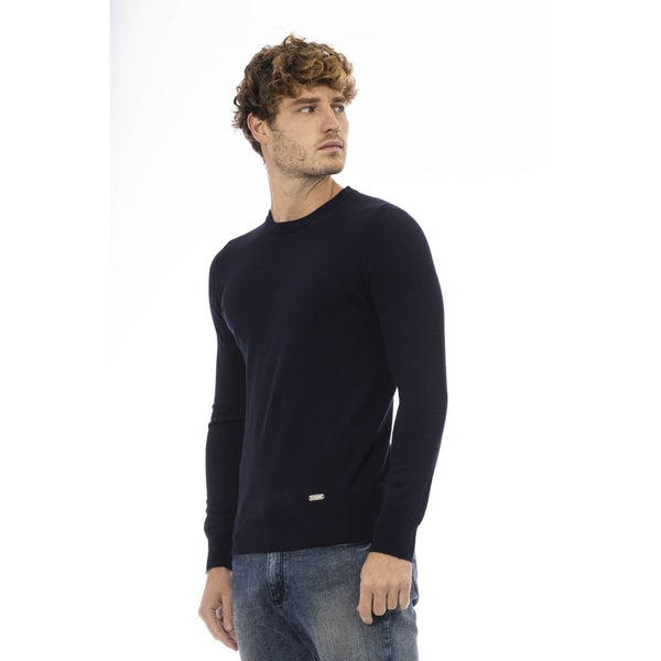 Eleganter Crew-Hals-Wollpullover