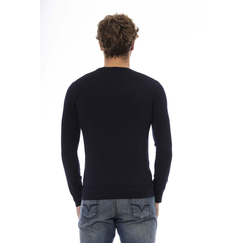 Eleganter Crew-Hals-Wollpullover