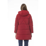 Elegant Red Long Down Veste pour les femmes