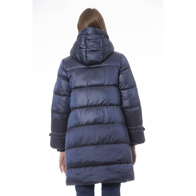 Chic Hell Blue Long Down Jacke