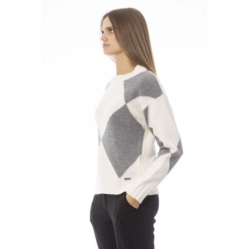 Chic Grey Rippes Boat Neck Pullover