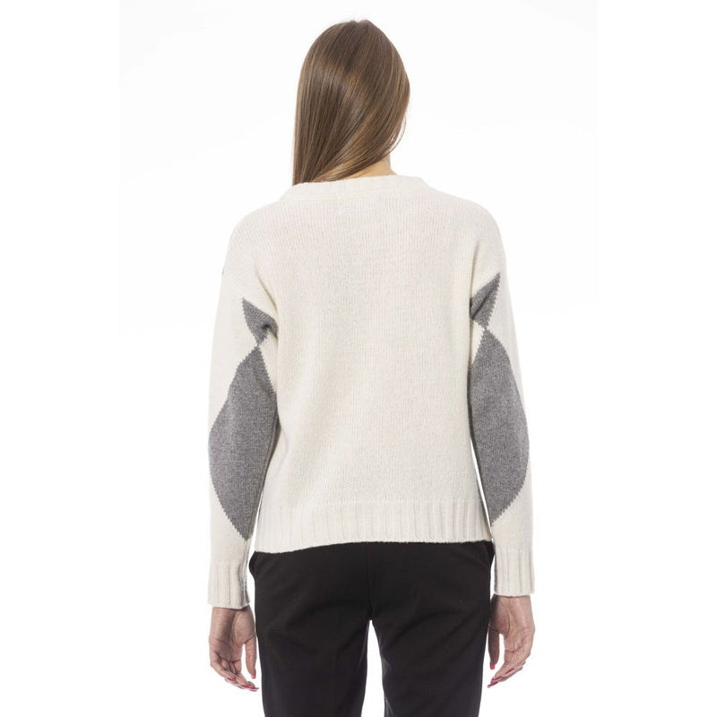 Chic Grey Rippes Boat Neck Pullover