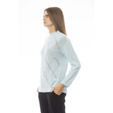 Light Blue Cashmere Women Sweater