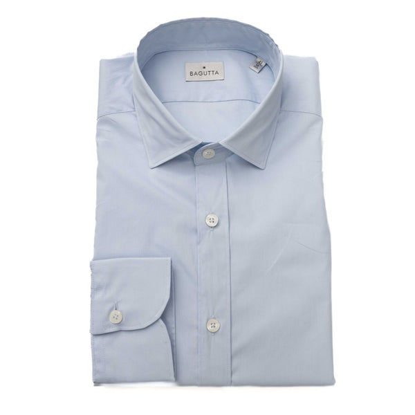 Elegante camicia azzurra in forma slim