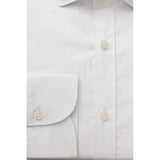 White Cotton Men Shirt