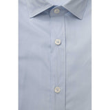 Light Blue Cotton Men Shirt