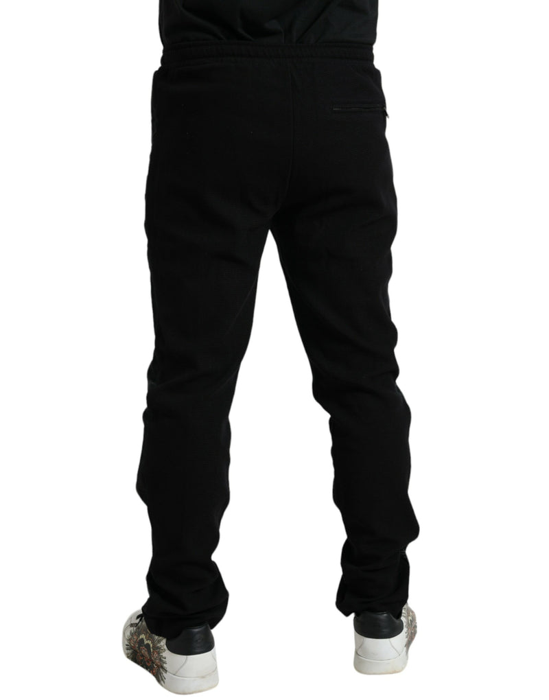 Élégant pantalon de jogger en coton noir