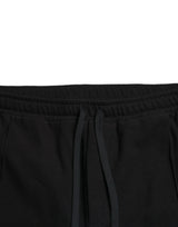 Élégant pantalon de jogger en coton noir