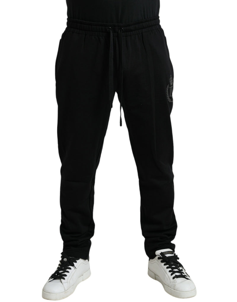 Pantalon de jogger en coton noir élégant