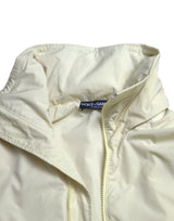 Elegant Yellow Windbreaker Jacket