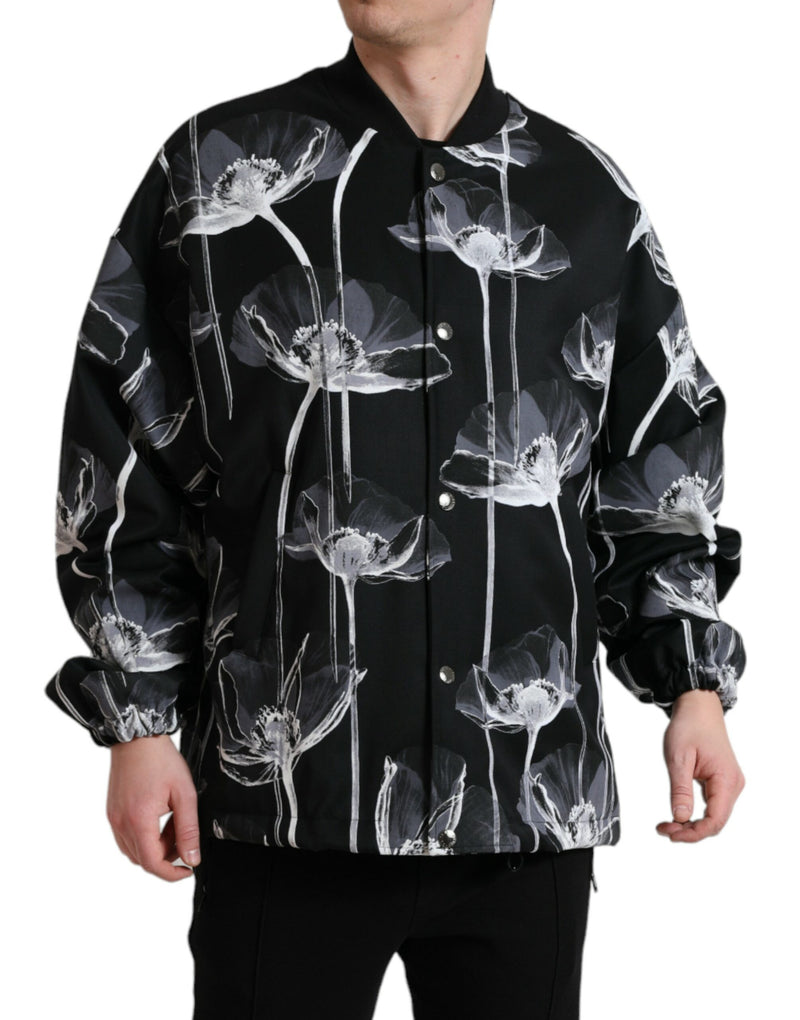 Bomber à imprimé floral élégant