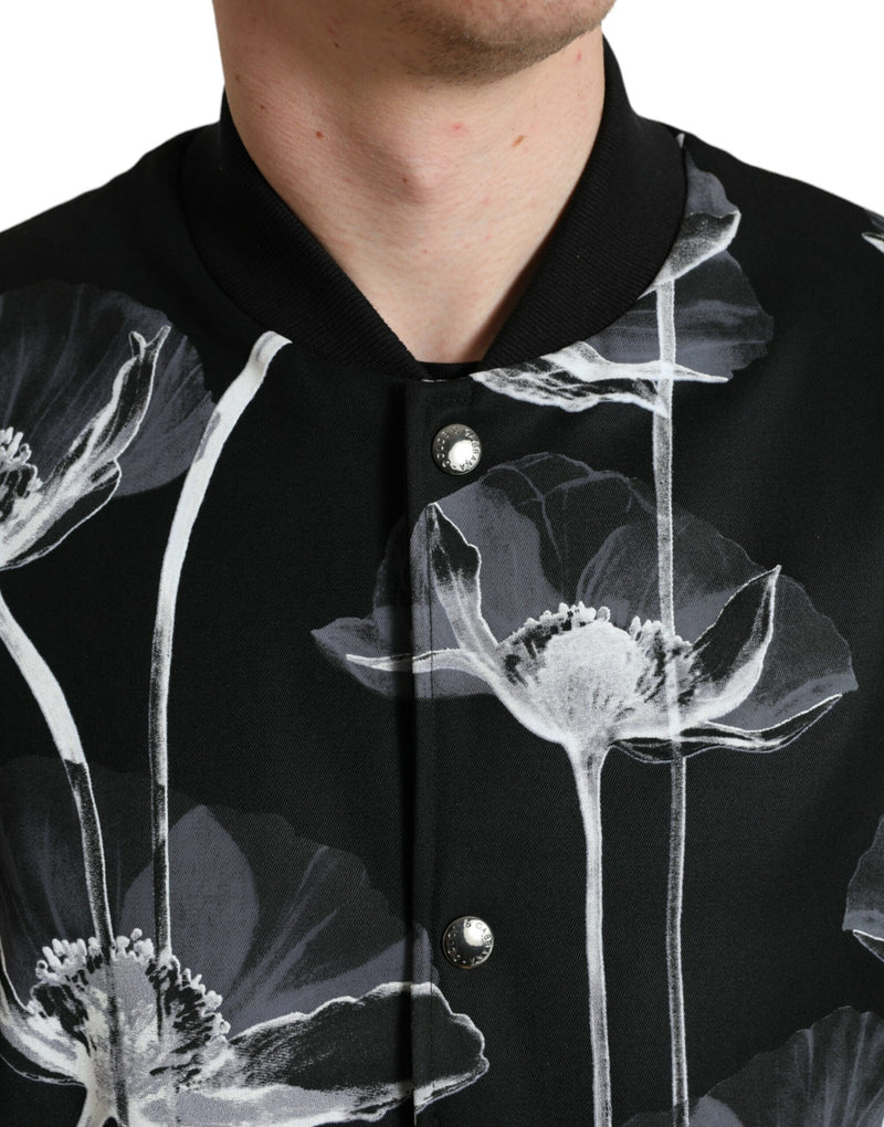 Bomber à imprimé floral élégant