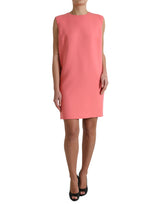 Chic Pink Sleeveless Shift Mini Dress