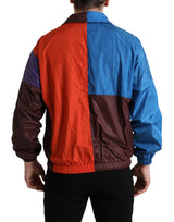 Multicolor -Techno -Stoffwindbrecherjacke