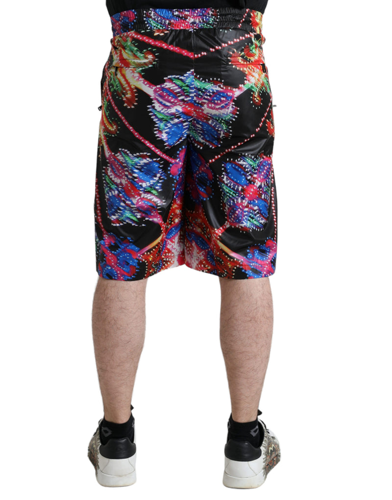 Elegante Leuchter -Print -Bermuda -Shorts