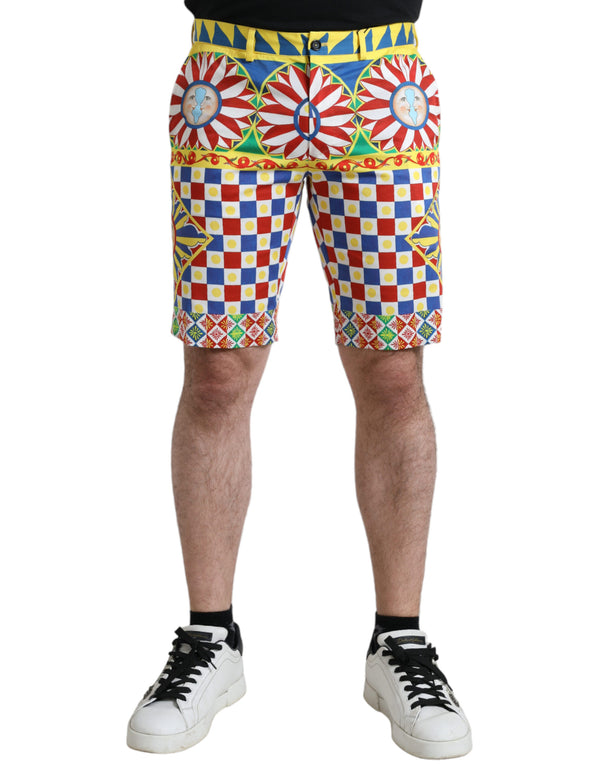 Shorts à imprimé multicolore