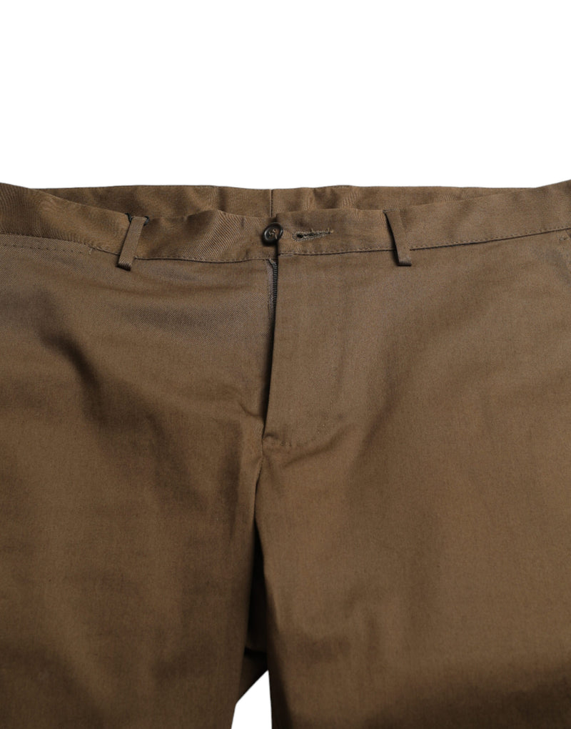 Chic Brown Bermuda Shorts mit Logo -Details