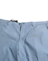 Sky Blue Cotton Bermuda Shorts