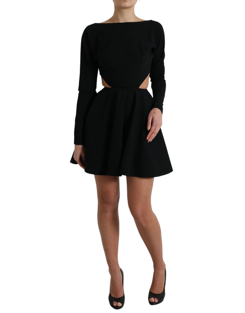 Elegant Cut Out A-Line Mini Dress