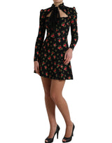 Élégant mini robe A-Line Floral