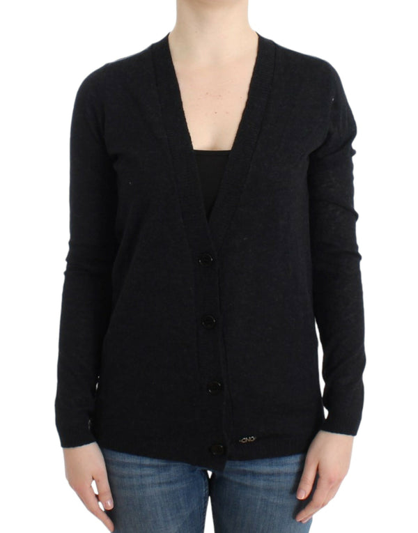 Elegante cardigan leggero con scollo a V profondo