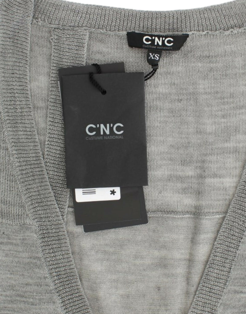 Cardigan léger gris chic