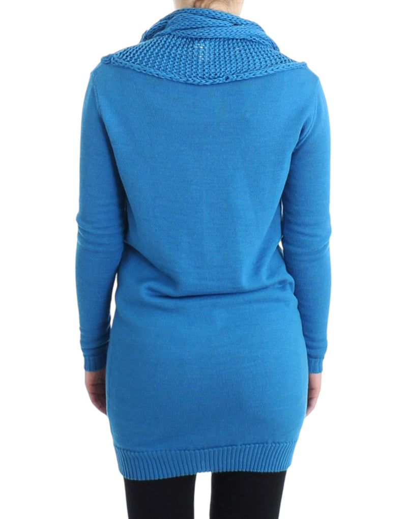 Maglione accogliente per maglia blu.