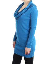 Maglione accogliente per maglia blu.