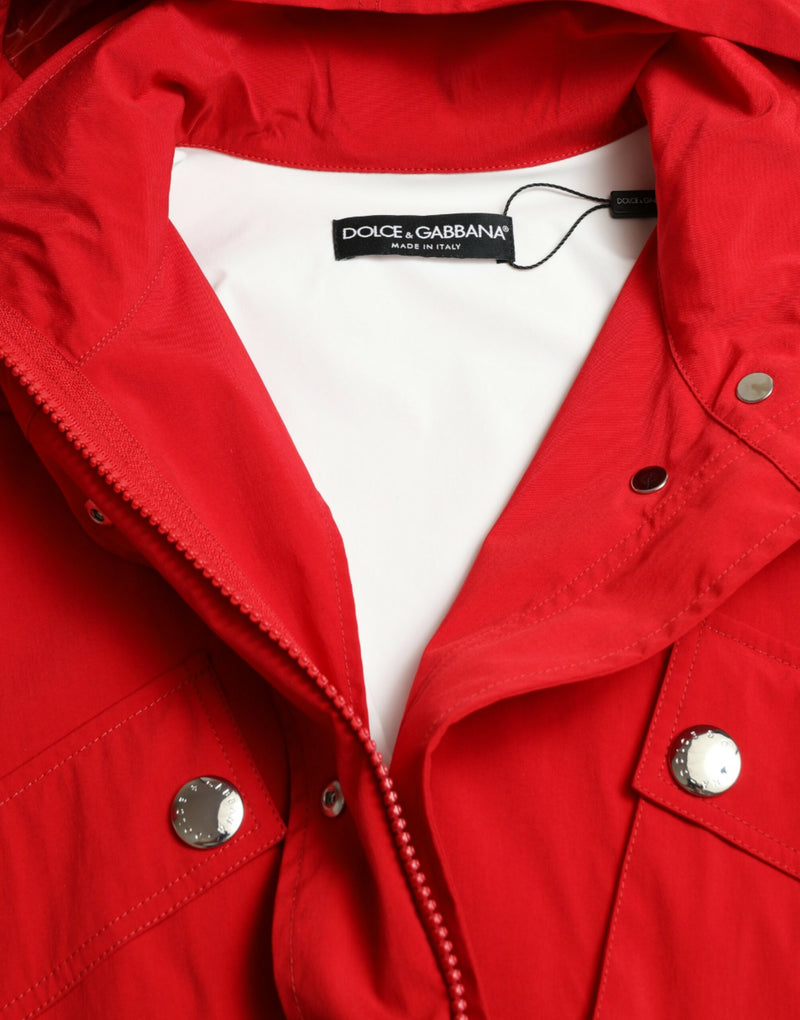 Elegante rote Langarmjacke