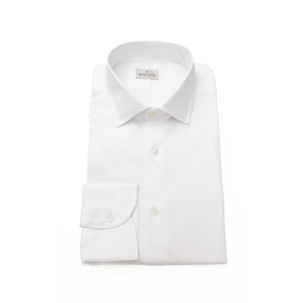 White Cotton Men's Shirt