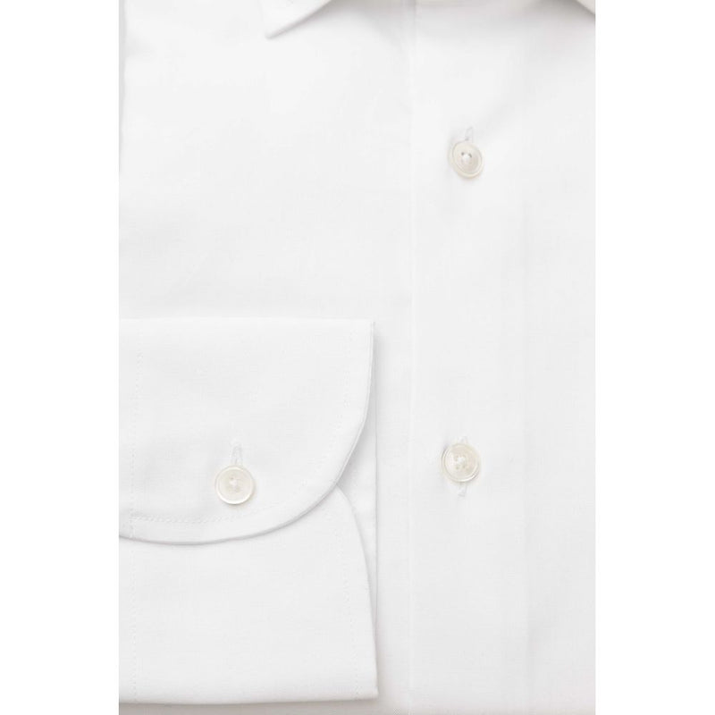 Sleek White Slim Fit Fit French Camish